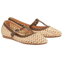 Hot Aerati ballet flat khaki natural Women Closed-Toe |Ballet Flats