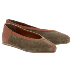 Hot Aeropi ballet flat khaki t-moro Women Closed-Toe |Ballet Flats