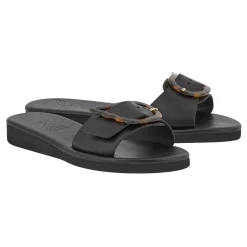 Aglaia black tortoiseshell Women Slides