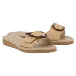 Online Aglaia natural tortoiseshell Women Slides |Comfort Soles