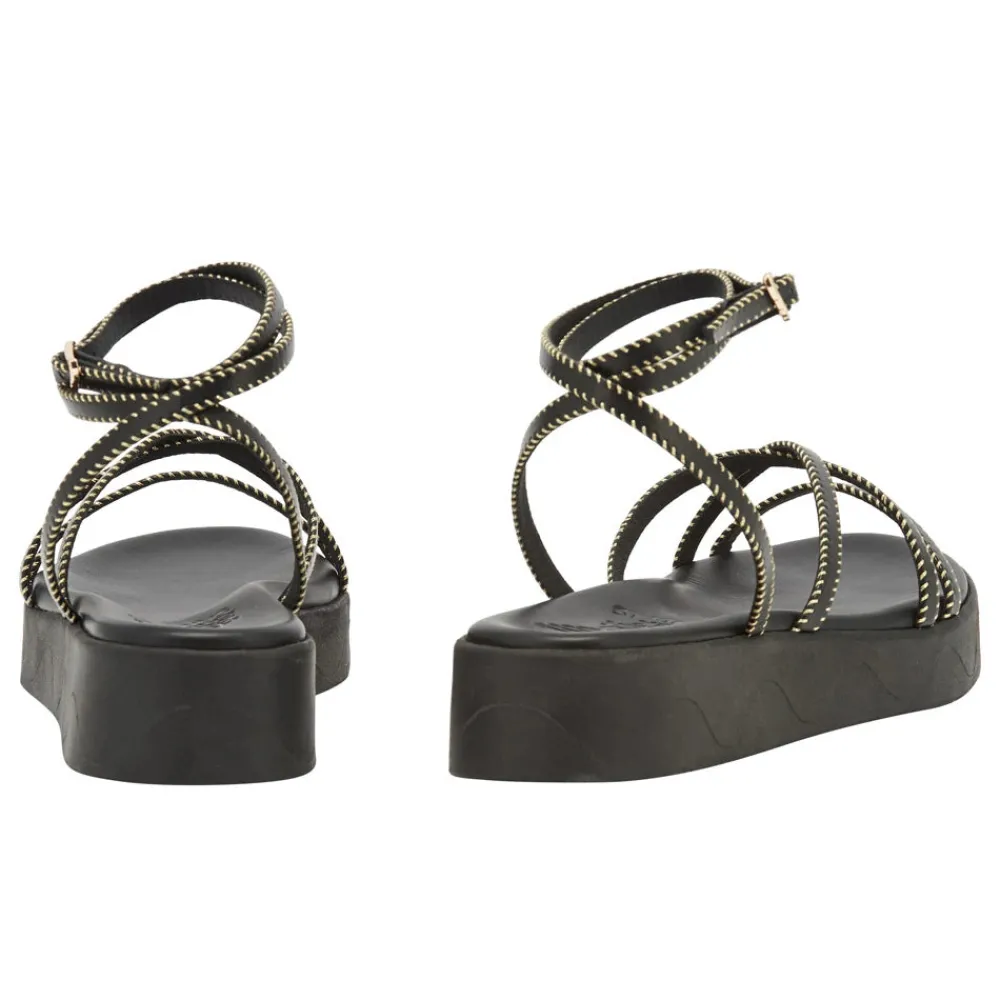 Online Astriti stitch black platinum Women Gladiators |Ankle Strap