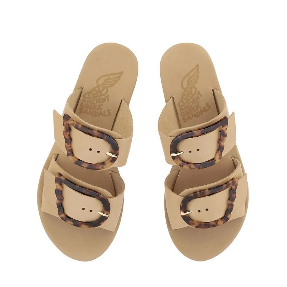 Hot Iaso natural tortoiseshell Women Slides |Comfort Soles