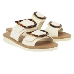 Hot Iaso off white tortoiseshell Women Slides |Comfort Soles