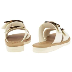 Hot Iaso off white tortoiseshell Women Slides |Comfort Soles