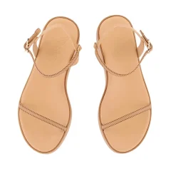 Irida stitch natural brown Women Comfort Soles |Slingbacks
