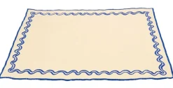 Discount Set of 2 placemats ecru blue Homeware