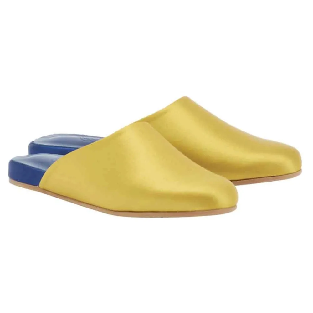 Sale The slipper ochre navy Women Slippers |Closed-Toe