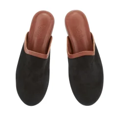 New Thelma black cotto Women Slippers |Closed-Toe